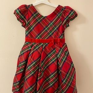 Janie & Jack plaid holiday dress 4T